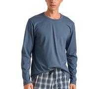 CALIDA RMX Sleep Langarmshirt Herren, aus 100% Baumwolle Vintage Indigo 56