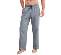 CALIDA RMX Sleep Pyjamahose Herren, atmungsaktive Musselin Qualität, weich, elastisch, mit Seitentaschen Dark Denim 56