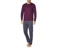 CALIDA Schlafanzug Herren Jersey-Baumwolle rot gestreift, S
