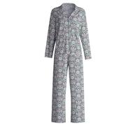 CALIDA Season Special Pyjama Damen | durchgeknöpfter Schlafanzug, seidig weich und komfortabel mit Reverskragen