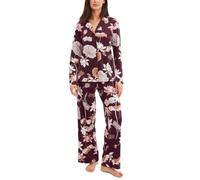 CALIDA Season Special Pyjama Damen | durchgeknöpfter Schlafanzug, seidig weich und komfortabel mit Reverskragen
