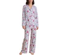 CALIDA Season Special Pyjama Damen | durchgeknöpfter Schlafanzug, seidig weich und komfortabel mit Reverskragen