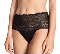 CALIDA Sensual Secrets Slip Damen, High-Waist, breiter, transparenter Spitzenbund