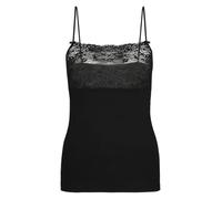 CALIDA Damen Spaghetti-Top Sensual Secrets mit breitem Spitzensaum Schwarz XS
