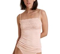Unterhemd CALIDA "Sensual Secrets" Gr. M (42/44), N-Gr, rosa Damen Unterhemden Damenwäsche Spaghetti-Top mit breitem Spitzensaum (42473045-M)