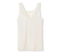 CALIDA Damen Unterwäsche Sensual Secrets, alabaster crème aus Viskose, Baumwolle und Elastan, mit V-förmigen Spitzeneinsatz, Größe: 44/46