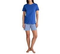 CALIDA Shell Nights Kurz-Pyjama Damen, weiche Qualität, elastischer Hosenbund, lockere Passform