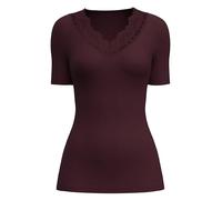 CALIDA Silky Wool Joy T-Shirt Damen Black Cherry 36-38