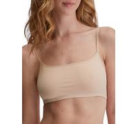 CALIDA Sleek Skin Bustier Damen, atmungsaktiv, hautfreundlich, Leichter Halt, verstellbare Träger Rose Teint 32-34