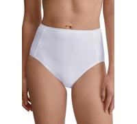 CALIDA Slip Sleek Skin High-Waist Microfaser flacher Bund Damen Gr. S (40/42) Weiß