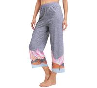 CALIDA Sleep Over M&M 7/8-Pyjamahose Damen | 7/8-Schlafanzughose seidig weich, temperaturausgleichend und angenehm leicht