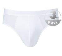 Slip CALIDA "Natural Benefit", Herren, Gr. XXL (58/60), weiß, Single Jersey, Obermaterial: 94% Baumwolle, 6% Elasthan, unifarben, normal, Unterhosen Slip, Single Jersey-Qualität, elastisch, Multipack,