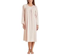 CALIDA Soft Cotton Langarm-Nachthemd, Länge 110 cm Damen, Pearl Blush, 36-38