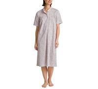 CALIDA Soft Cotton Langarm-Nachthemd mit Stehkragen Damen, Länge 110 cm, Knopfleiste
