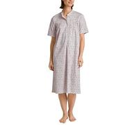 CALIDA Soft Cotton Langarm-Nachthemd mit Stehkragen Damen, Länge 110 cm, Knopfleiste