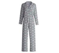 CALIDA Spring Flower Dreams Pyjama, durchgeknöpft Damen, aus 100% PIMA Baumwolle, atmungsaktiv, pflegeleicht