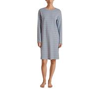 CALIDA Spring Nights Langarm-Nachthemd Damen, Länge 100cm, atmungsaktiv und klimaregulierend, aus 100% Baumwolle