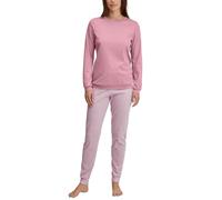 CALIDA Striped Dreams Bündchen-Pyjama Damen | Schlafanzug mit Bündchen, weiche Interlock-Qualität und angenehm wärmender Komfort