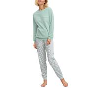 CALIDA Sweet Dreams Bündchen-Pyjama Damen Light Aqua 36-38