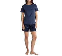 CALIDA Sweet Dreams Kurz-Pyjama Damen Peacoat Blue 40-42