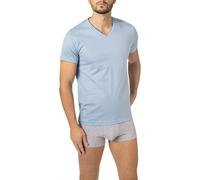 CALIDA T-Shirt Herren V-Ausschnitt Baumwolle blau, 4 (S)
