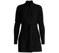 CALIDA The Cosy Collection Strickjacke Damen, aus 100% Merinowolle schwarz 48-50