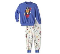 CALIDA Toddlers Bündchen-Pyjama Kinder, aus 100% weicher Bio Baumwolle, weiche Bündchen für zusätzliche Wärme, pflegeleicht