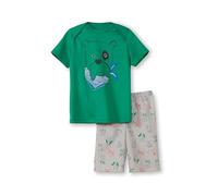 CALIDA Toddlers Kurz-Pyjama Kinder, aus 100% Bio-Baumwolle Viridis Green 80-86
