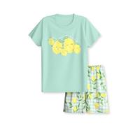 CALIDA Toddlers Kurz-Pyjama Kinder, aus Bio Baumwolle, atmungsaktiv, pflegeleicht ICY Mint 104-110