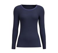 CALIDA True Confidence Langarmshirt Damen, aus Wolle-Seide, Feinripp, temperaturausgleichend und geruchsneutralisierend