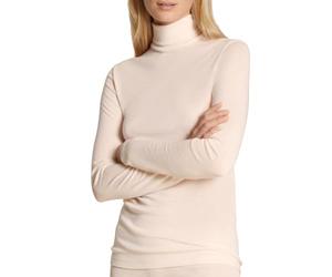 CALIDA True Confidence Langarmshirt Damen | mit Rollkragen, temperaturausgleichend, fein, geschmeidig und angenehm leicht aus Wolle-Seide