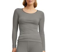 CALIDA True Confidence Langarmshirt Damen | temperaturausgleichend, angenehm leicht, fein und geschmeidig mit formstabiler Rippstruktur