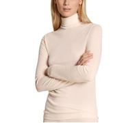 CALIDA True Confidence Langarmshirt mit Rollkragen Damen, aus Wolle-Seide, Feinripp, temperaturausgleichend und geruchsneutralisierend