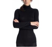 CALIDA True Confidence Langarmshirt mit Rollkragen Damen, aus Wolle-Seide, Feinripp, temperaturausgleichend und geruchsneutralisierend