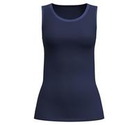 Tanktop CALIDA "True Confidence", Damen, Gr. L (48/50), blau (evening blau), Feinripp, Obermaterial: 70% Schurwolle, 30% Seide, körpernah hüftbedeckend, Rundhals, Tops, Rundhals, atmungsaktiv, wärmend