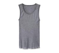 Calida Tank-Top True Confidence Damen Merino-Seide, wärmend, temperaturausgleichend Grau L