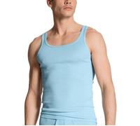 CALIDA Twisted Cotton Unterhemd Herren, Feinripp mit extralangem Rücken