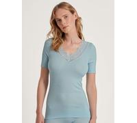 CALIDA Silky Wool Joy T-Shirt Damen, aus Wolle-Seide, Feinripp, temperaturausgleichend und geruchsneutralisierend