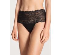 CALIDA Sensual Secrets Slip Damen, High-Waist, breiter, transparenter Spitzenbund