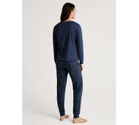 CALIDA - WOMEN Pyjamas with cuff peacoat blue - Gr. - XL