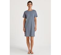 CALIDA Damen Kurzarm-Nachthemd, Länge 95cm, türkis, XS blue topaz