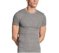 CALIDA Wool & Silk Langarmshirt Herren, aus Schurwolle und Seide mit Spitze am Ausschnitt, Feinripp im Rundstrick ohne störenden Seitennähte, temperaturausgleichend