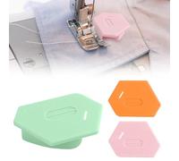 Calkkrer 3 Stück Magnetische Nahtführung, Polygonale Saumhilfe, Nähmaschinen Zubehör, Nähzubehör für Nähmaschine, Multifunktionale Nähgewichte und Zubehörteile für Overlock