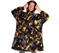 Call of Duty Hoodie Decke Herren Teenager, Oversize Fleece Hoodie Herren Camouflage, Decken Poncho, Gaming Geschenke für Männer (Orange/Grau Camouflage)