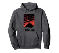Call of Duty: Warzone Halloween Krovnik Farmland Big Poster Pullover Hoodie, Unisex für Erwachsene, Anthrazit Meliert, XL