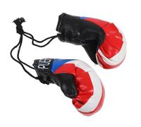 CALLARON 1 Paar Miniatur Boxhandschuhe Schlüsselanhänger mit Karibischer Flagge Tragbar und Robust als Dekoration für Boxparty und Sportgeschenk