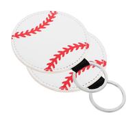 CALLARON 2er-Pack Sport-schlüsselanhänger Mit Baseball- Leder-schlüsselring Für Damen-Rucksack- Robuste Pu-zinklegierung Europäischer Stil Unisex-Accessoire