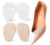 CALLARON 2paare Vorfußpolster Gel Pads Für High Heels Rutschfeste Selbstklebende Ballen-einlagen Schuh-einlegesohlen Mit Weichem Komfortpolster Wiederverwendbar Für Damen Und Herren