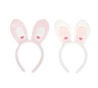 CALLARON 2stücke Haarreifen Mit Hasenohren Aus Gesichtswasch-stirnbänder Damen-kopfschmuck Haarschmuck Im Cartoon-stil Für Frauen