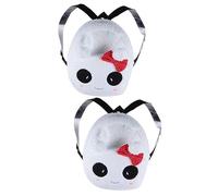 CALLARON 2stücke Kreativer Panda-Rucksack Für Niedlicher Schulranzen Mit Verstellbaren Trägern Für Mädchen Weiß Mit Schleife Für Kindergarten Und Ausflüge